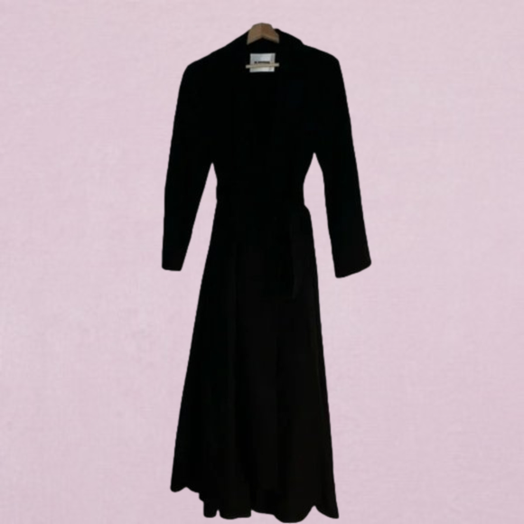 Jil Sander Narcy Belted Virgin-Wool Midi Shirt Dress - Picture 4 of 15